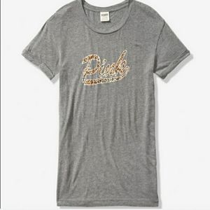 Pink leppard graphic tee